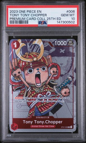 Tony Tony.Chopper #ST01-006 - Premium Card Coll. 25th Ed - PSA 10