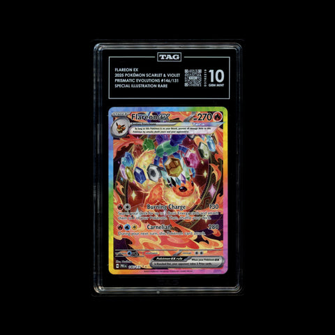 Flareon #146 - Scarlet & Violet Prismatic Evolutions - TAG 10