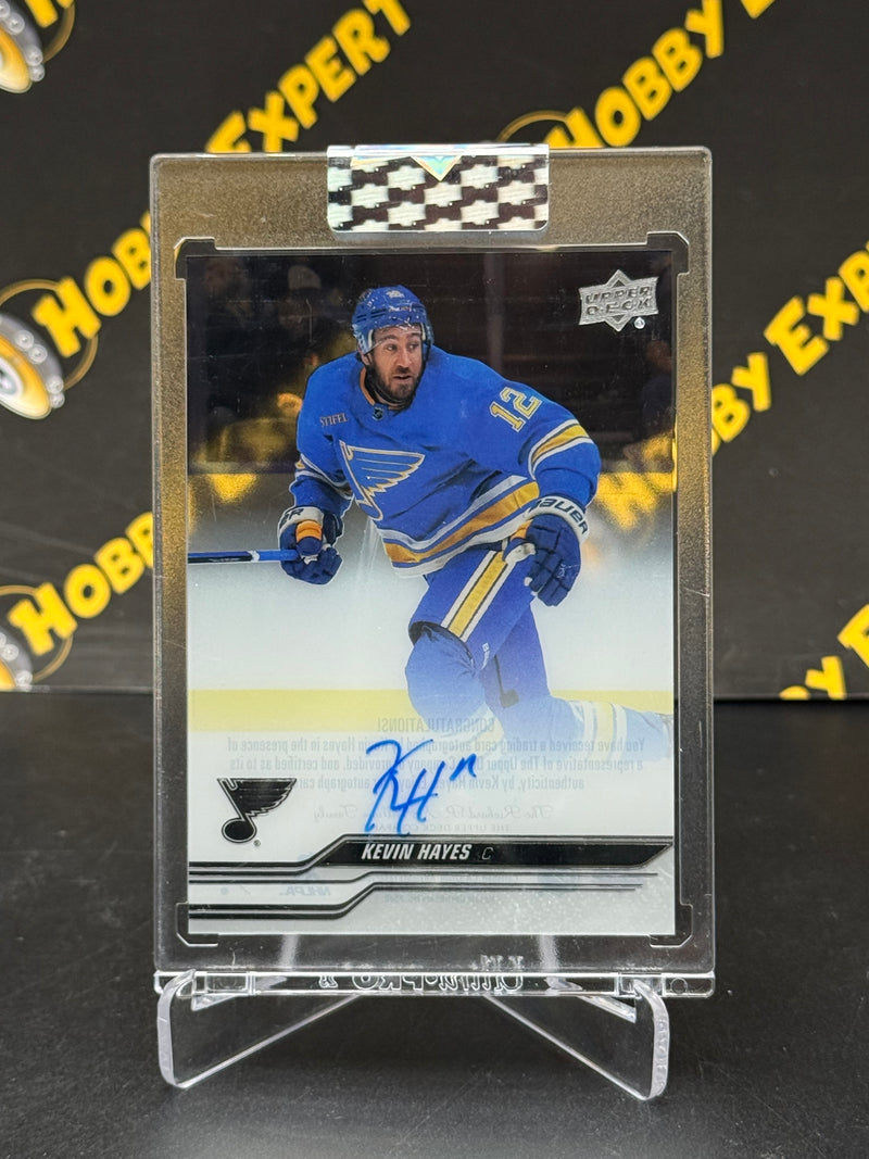 Kevin Hayes Auto Clear Cut - St. Louis Blues 2023-24 Clear Cut Hockey
