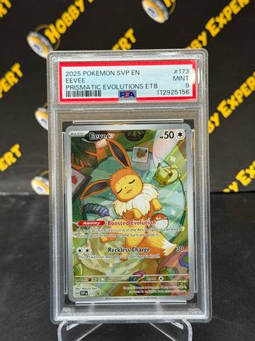 Eevee #173 - Prismatic Evolution ETB Promo - PSA 9