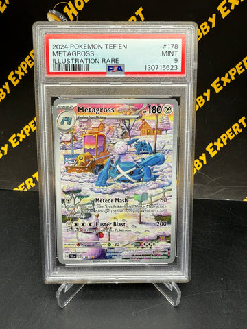 Metagross Illustration Rare #178 - Temporal Forces - PSA 9