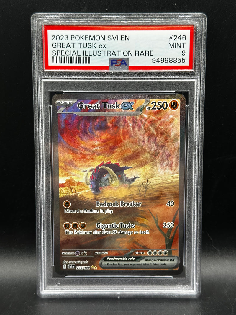 Great Tusk ex - Special Illustration Rare - Scarlet & Violet Base Set (PSA 9)