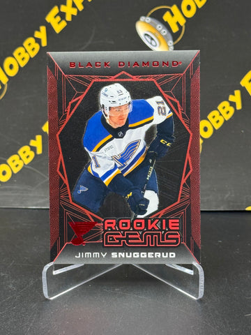 Jimmy Snuggerud Rookie Gems Red 084/100 - St. Louis Blues 2025-26 Black Diamond