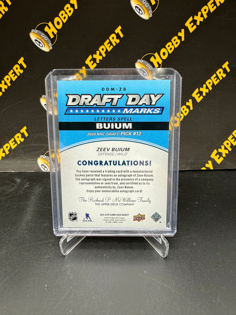 Zeev Buium Draft Day Marks /35