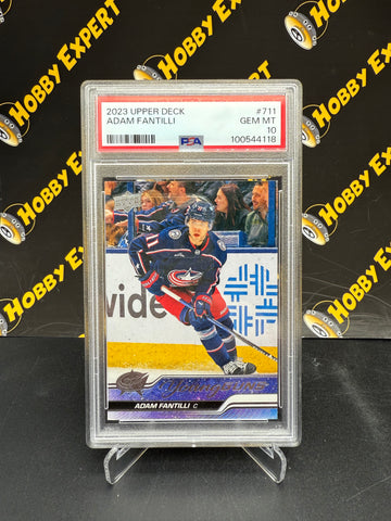 Adam Fantilli Young Guns PSA 10 - Columbus Blue Jackets