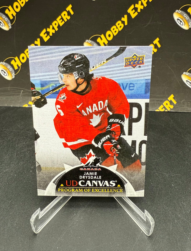 Jamie Drysdale Black Program of Excellence UD Canvas - Team Canada