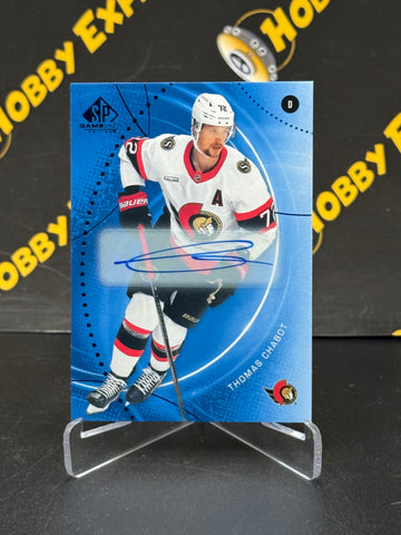 Thomas Chabot Blue Autograph - Ottawa Senators 2025-26 SP Game Used