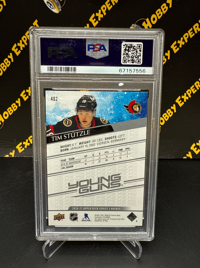 Tim Stutzle Young Guns PSA 10 - Ottawa Senators