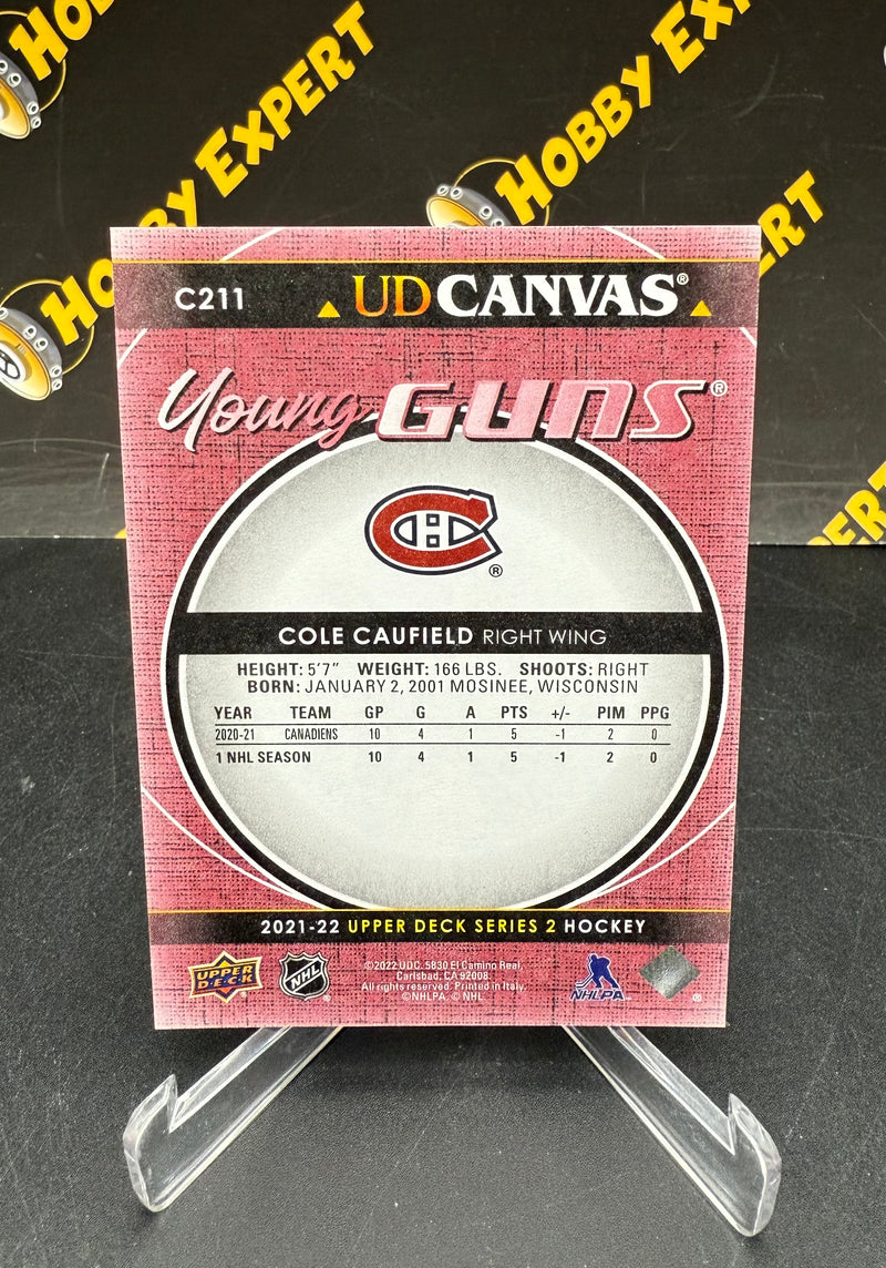 Cole Caufield Young Guns Canvas