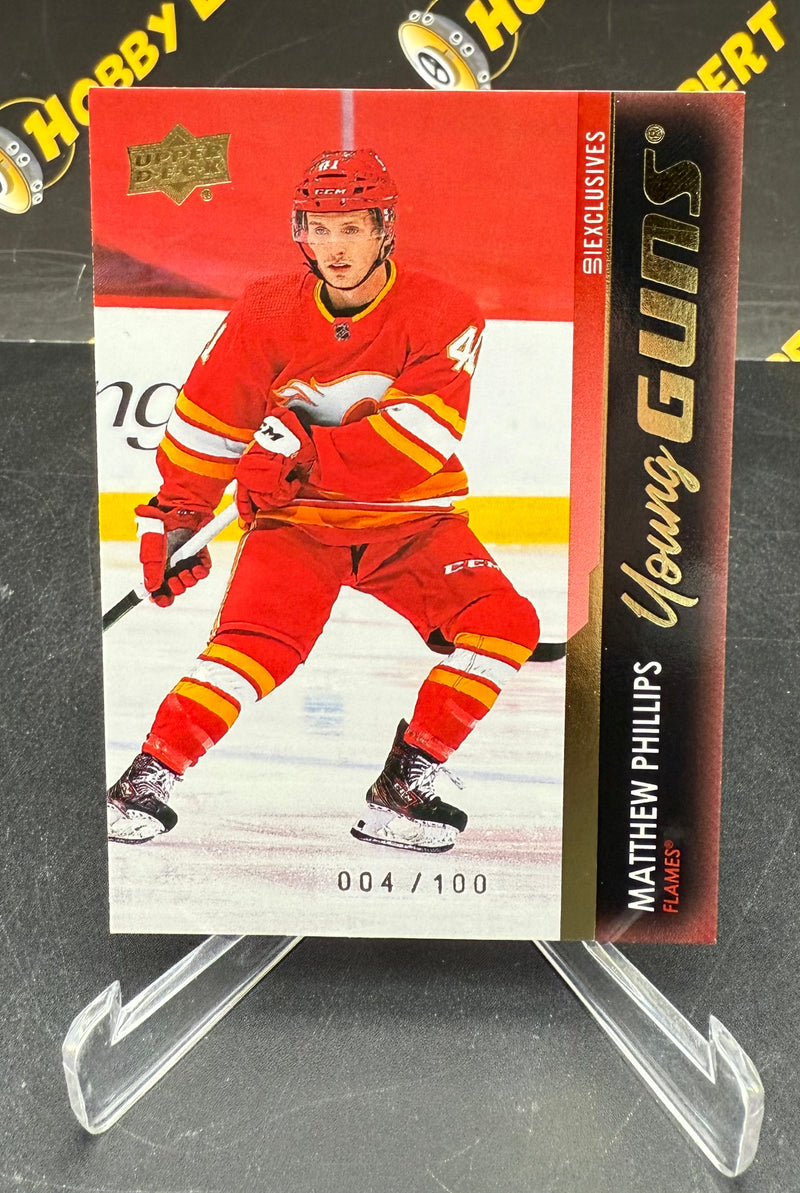 Matthew Phillips Young Guns 4/100 - Calgary Flames