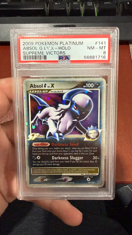 Absol G LV. X #141 - Supreme Victors Holo - PSA 8 - LOW POP