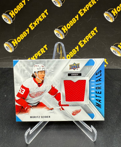Moritz Seider Rookie Materials Red Patch - Detroit Red Wings #RM-SE