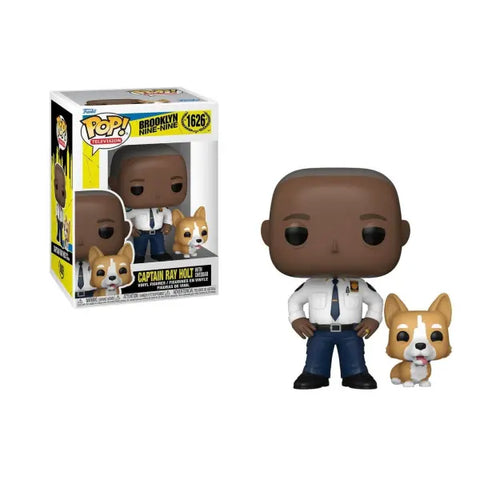 Captain Ray Holt With Cheddar #1626 - Brooklyn Nine-Nine