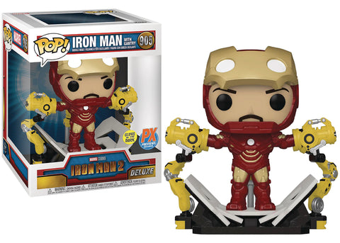 Iron Man avec portique (6 pouces) - Marvel Iron Man 2 #755 (brille dans le noir) (aperçus PX)