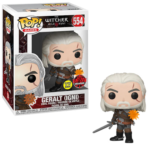 Geralt (Igni) - The Witcher Wild Hunt #554 (brille dans le noir) (exclusivité EB Games)