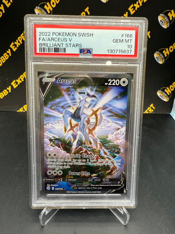 Arceus V Alternate Art #166 - Brilliant Stars - PSA 10