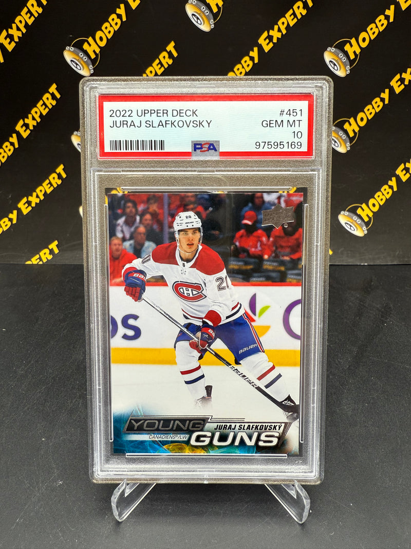 Juraj Slafkovsky Young Guns PSA 10 - Montreal Canadiens