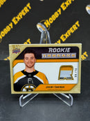 Jeremy Swayman Rookie Threads 3 Color Patch 09/15 - Boston Bruins