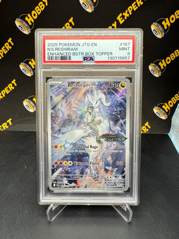N's Reshiram SV Promo #167 - Box Topper - PSA 9