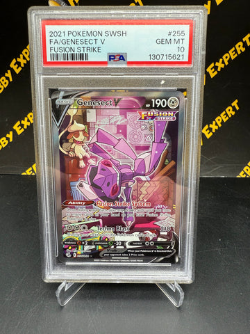 Genesect V Alternate Art #255 - Fusion Strike - PSA 10