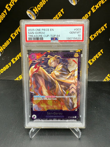 San-Gorou Treasure Cup Top 64 #003 - One Piece - PSA 10