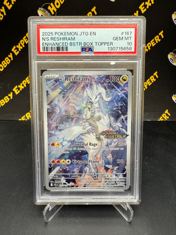 N's Reshiram SV Promo #167 - Box Topper - PSA 10