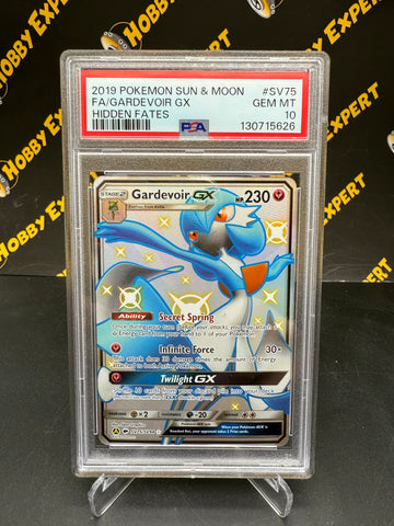 Gardevoir GX Shiny #SV75 - Hidden Fates - PSA 10