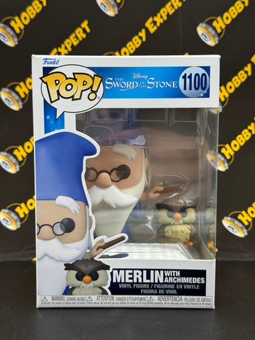 Merlin with Archimedes #1100 - Disney The Sword in the Stone