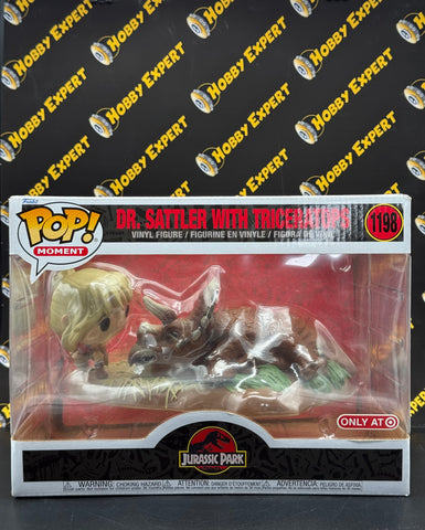 Dr. Sattler with Triceratops #1198 - Only at Target / Moment - Movies Jurassic Park
