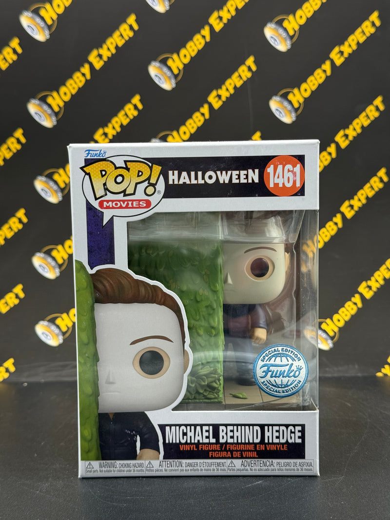 Michael Behind Hedge