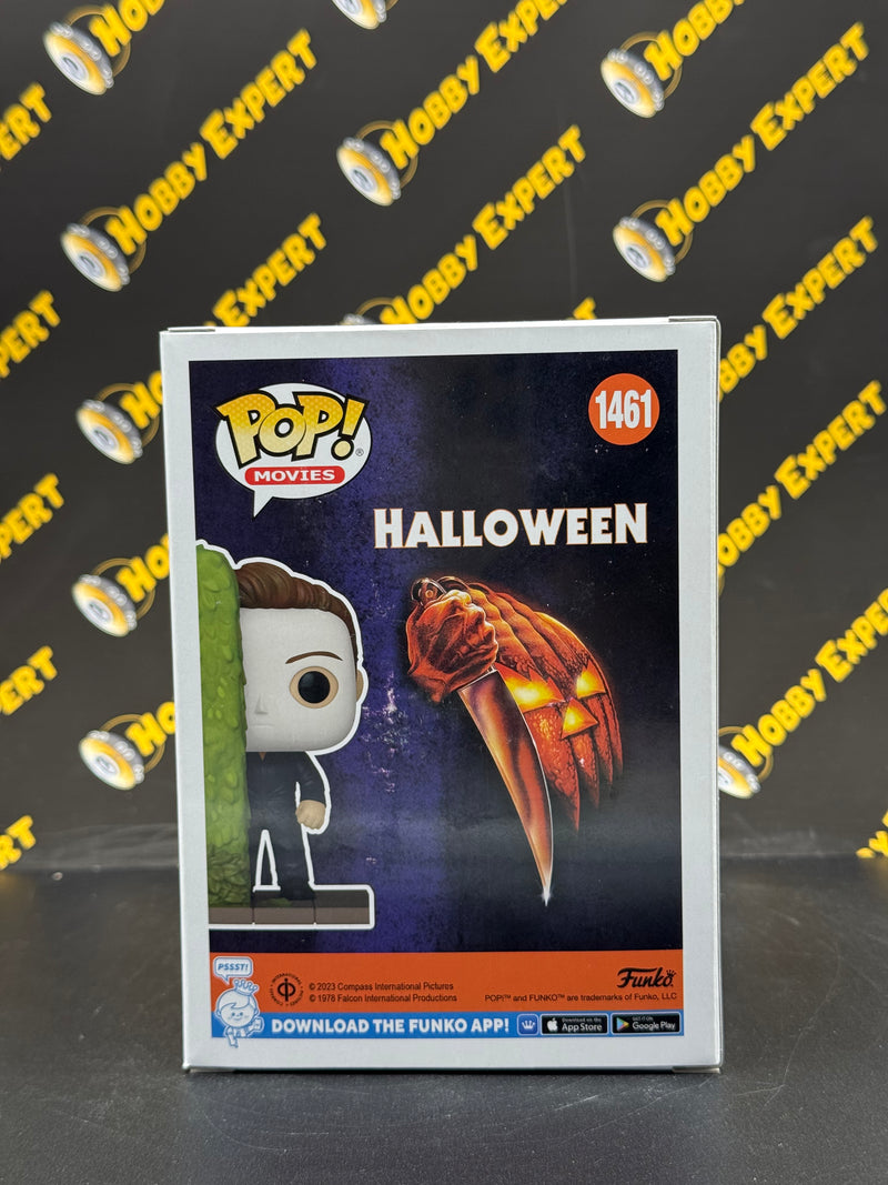 Michael Behind Hedge