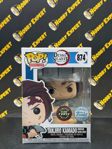 Tanjiro Kamado Hinokami Kagura Dance #874 - Funko Special Edition / Glow Chase - Demon Slayer