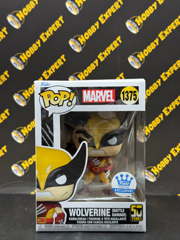 Wolverine Battle Damage #1375 - Funko Shop Exclusive - Marvel Wolverine 50 Years