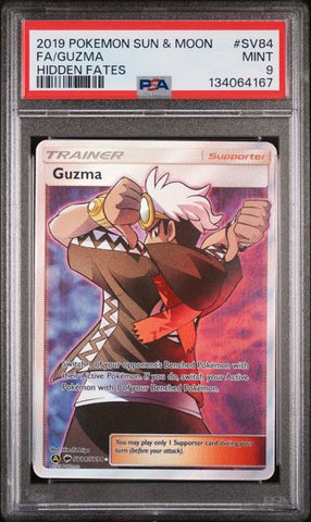 Guzma #SV84 - Hidden Fates - PSA 9