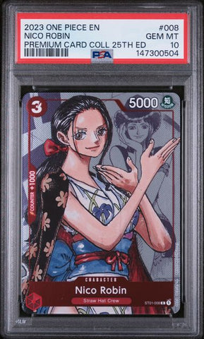 Nico Robin #ST01-008 - Premium Card Coll. 25th Ed - PSA 10