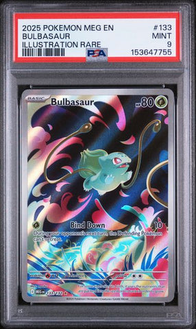 Bulbasaur #133 - Mega Evolution Illustration Rare - PSA 9