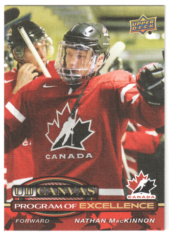 Nathan MacKinnon Program of Excellence UD Canvas #C257 Team Canada - 2025-26 Series 2