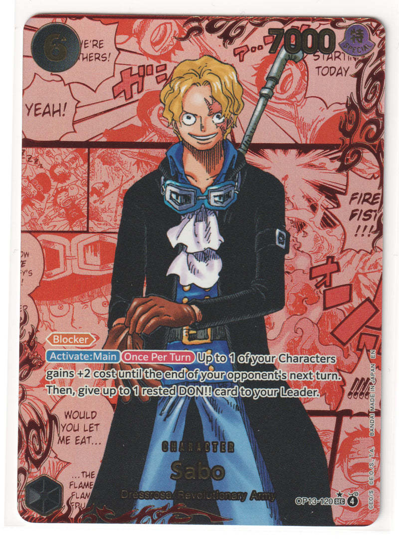 Sabo (120) (Red Super Alternate Art) [OP13 - OP13-120]