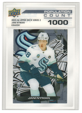 Jani Nyman Pop Count 1000 Seattle Kraken - 2025-26 Series 2