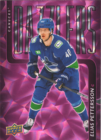 Elias Pettersson Pink Dazzlers #DZ-58 Vancouver Canucks - 2025-26 Series 2