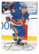 Max Shabanov Young Guns Clear Cut - New York Islanders