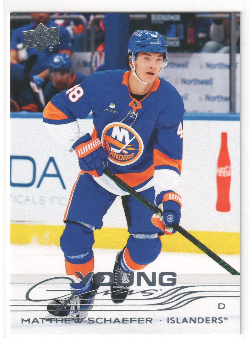 Matthew Schaefer Young Guns - New York Islanders
