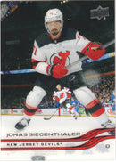 Jonas Siegenthaler Base Clear Cut New Jersey Devils