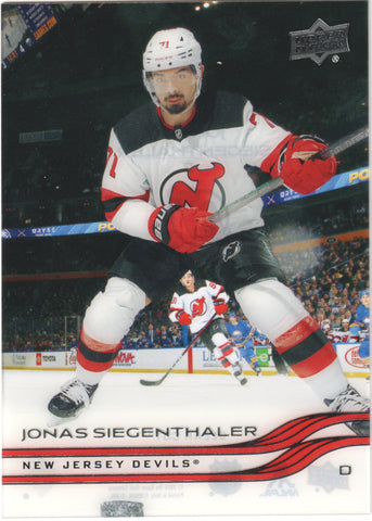 Jonas Siegenthaler Base Clear Cut New Jersey Devils #354 - 2025-26 Series 2