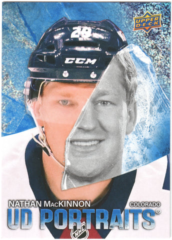 Nathan MacKinnon UD Portraits SPECKLE #P-51 Colorado Avalanche - 2025-26 Series 2