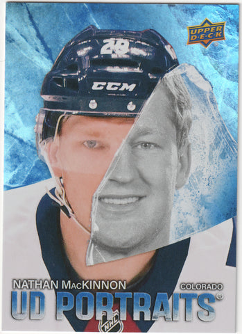 Nathan MacKinnon UD Portraits #P-51 Colorado Avalanche - 2025-26 Series 2