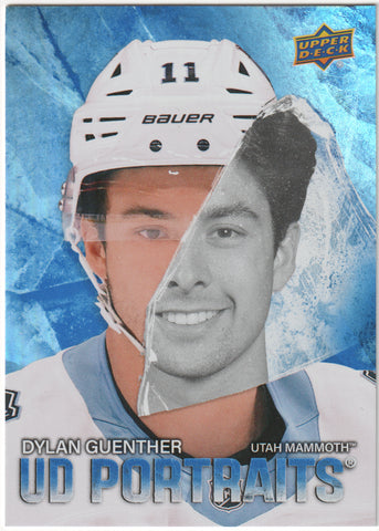 Dylan Guenther UD Portraits #P-52 Utah Mammoth - 2025-26 Series 2