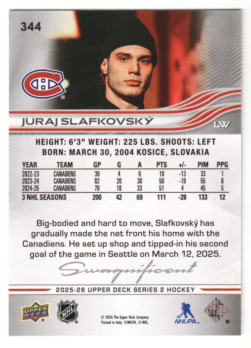 Juraj Slafkovsky Swagnificent Montreal Canadiens - 2025-26 Series 2