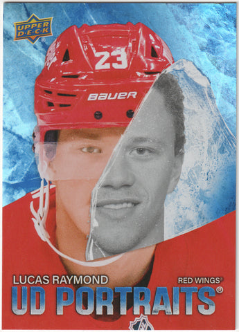 Lucas Raymond UD Portraits #P-40 Detroit Red Wings - 2025-26 Series 2