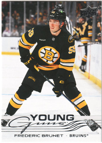 Frederic Brunet Young Guns Boston Bruins #489 - 2025-26 Series 2